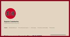 Desktop Screenshot of espoonjudokerho.fi